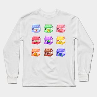 Yummy Milk Flavors Long Sleeve T-Shirt